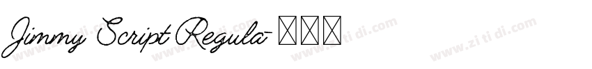 Jimmy Script Regula字体转换